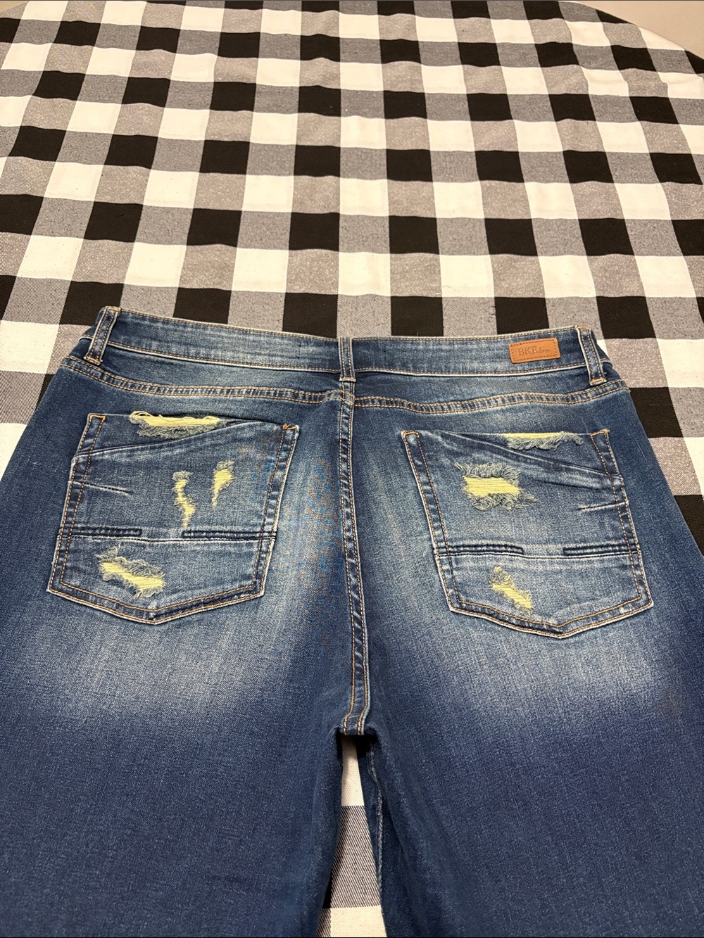 Buckle BKE Gabby Curvy Fit High Rise Straight Jean 32 x 33.5 cuffed/ 35 unrolled